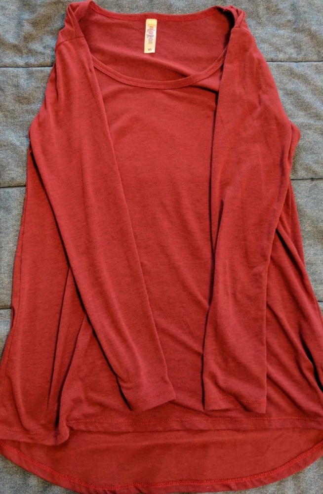 LuLaRoe High/Low Long Sleeve Top Size XS